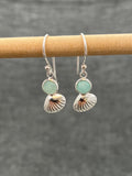 Amazonite Shell Earrings