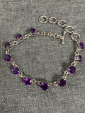 Amethyst Facetted Bracelet
