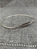 Fine Feather Hooked Bangle