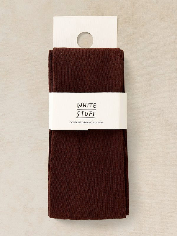 Patty Plain Tights Brown