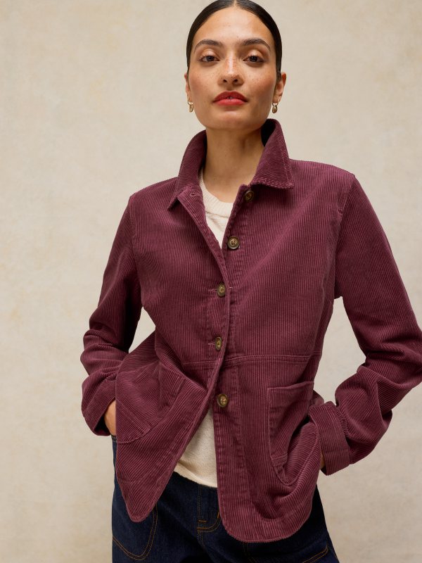 Carrie Cord Jacket Dusty Pink
