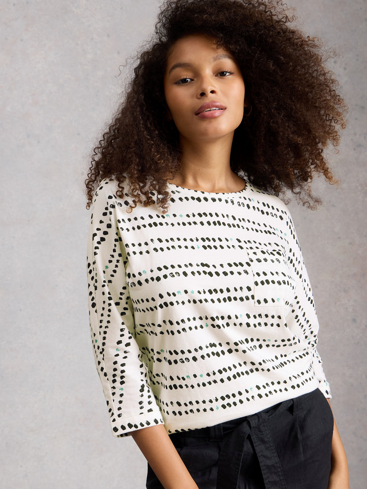 Demi Dolman Tee Ivory