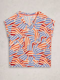 Iris Linen Tee Nat Mlt