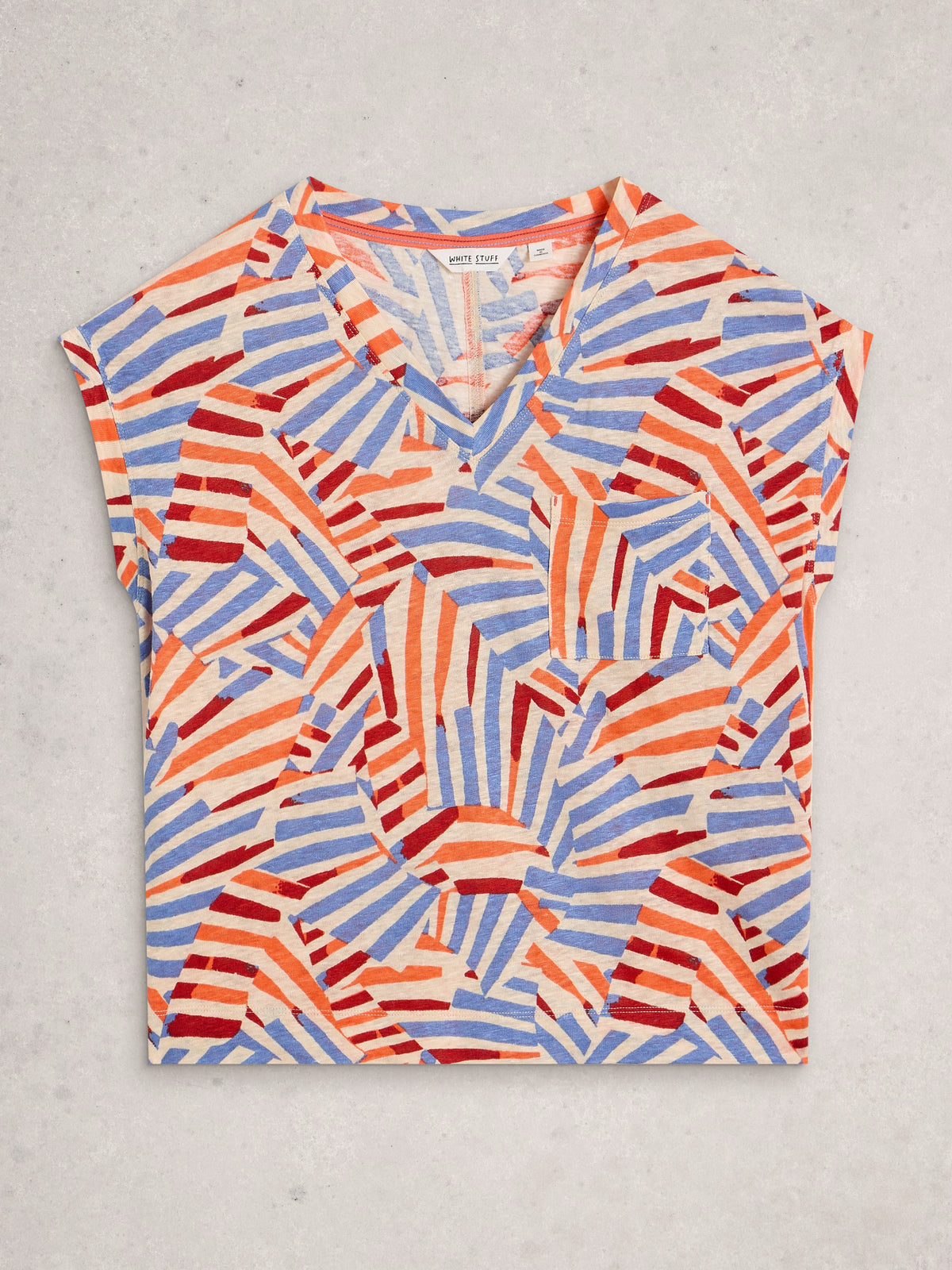Iris Linen Tee Nat Mlt