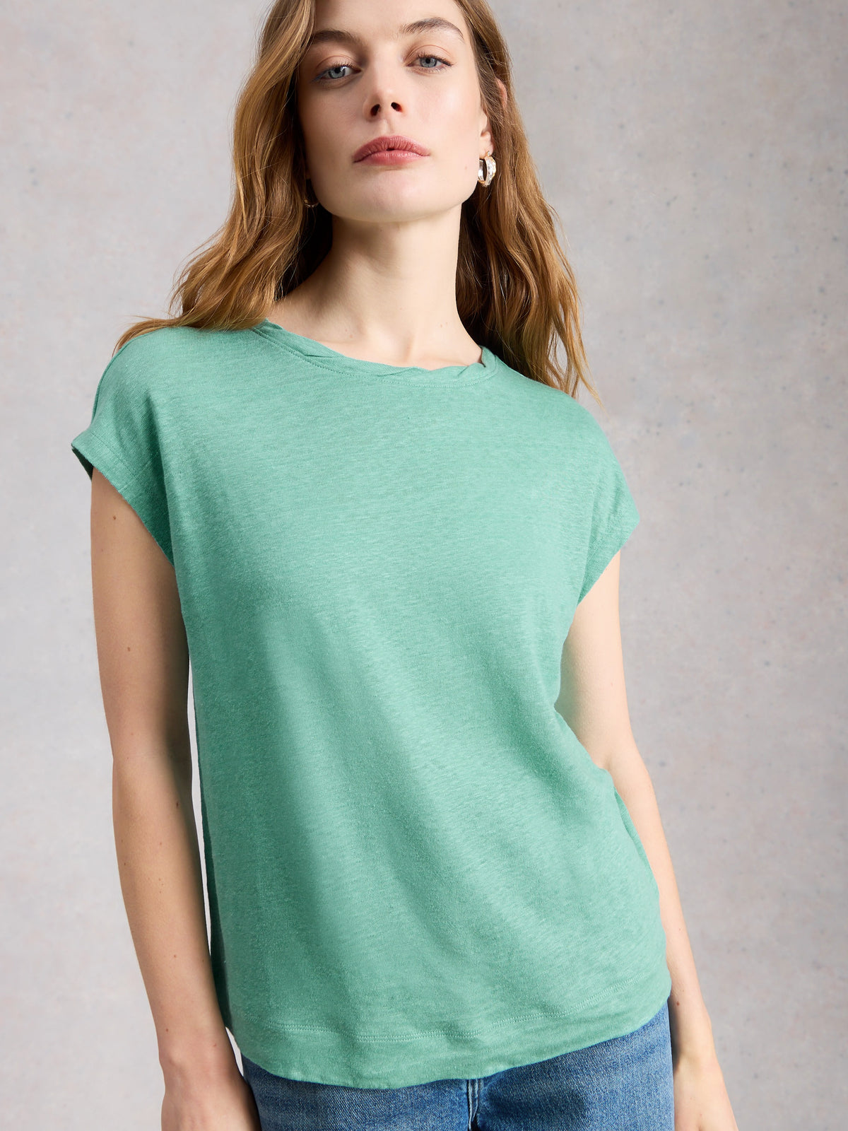 Rowan Linen Tee Teal
