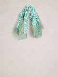 Emily Square Scarf Blue