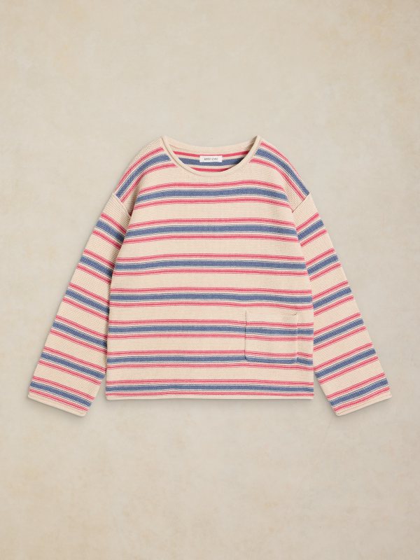 Gigi Stripe Jumper Ivory Mlt