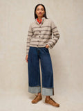 Margot Stripe Cardi Natural