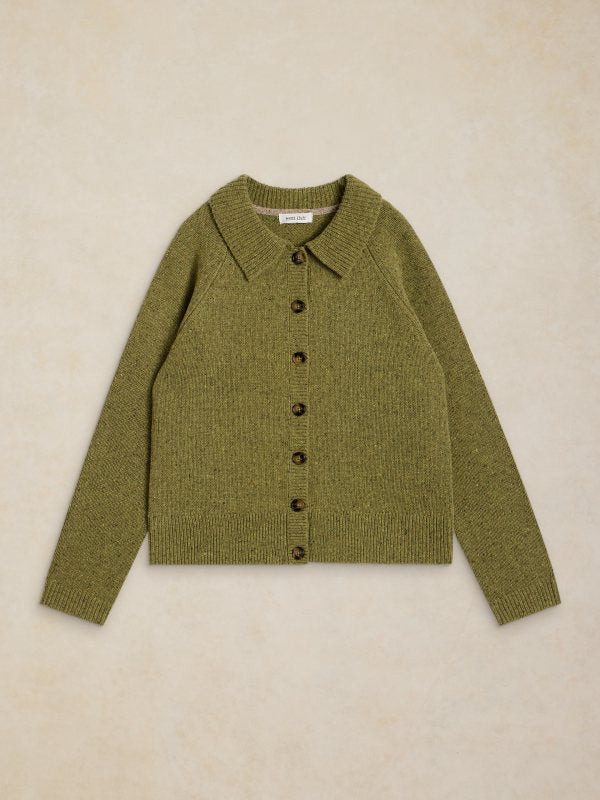 Shepherd Collar Cardi Chartreuse