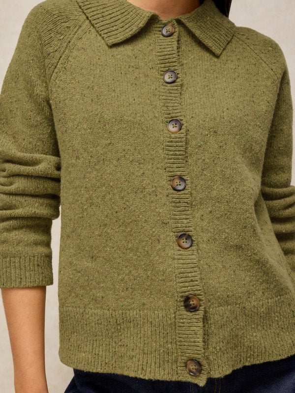 Shepherd Collar Cardi Chartreuse