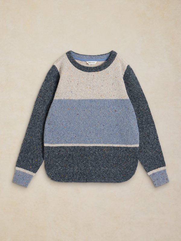 Talia Nep Block Jumper Blue Mlt