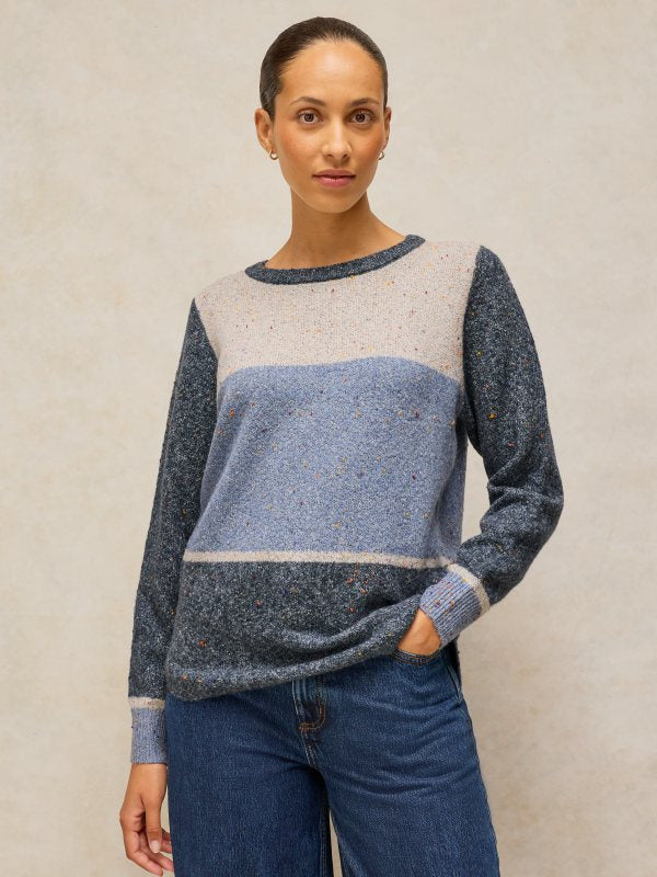 Talia Nep Block Jumper Blue Mlt