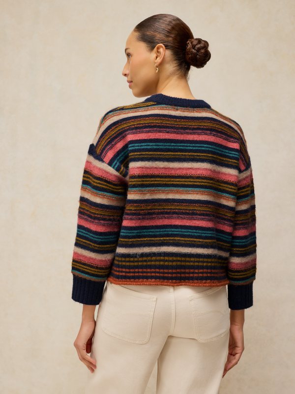 Florence Stripe Jumper Navy
