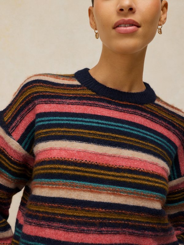 Florence Stripe Jumper Navy