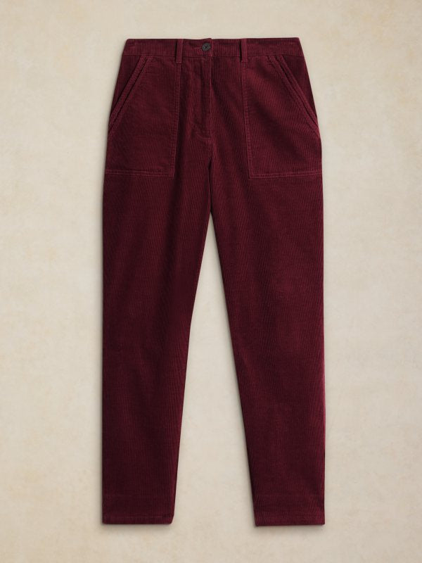 Twister Cord Trousers Plum