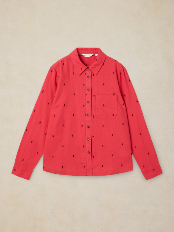 Sophie Cotton Shirt Bright Pink
