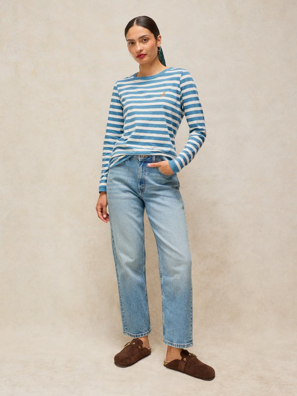 Clara Stripe Tee Ivory