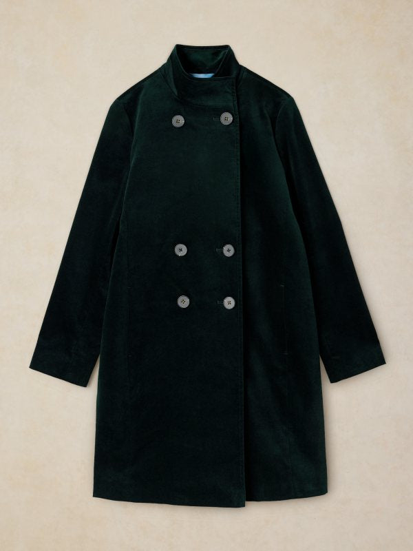 Kaia Velvet Coat Green