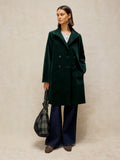 Kaia Velvet Coat Green