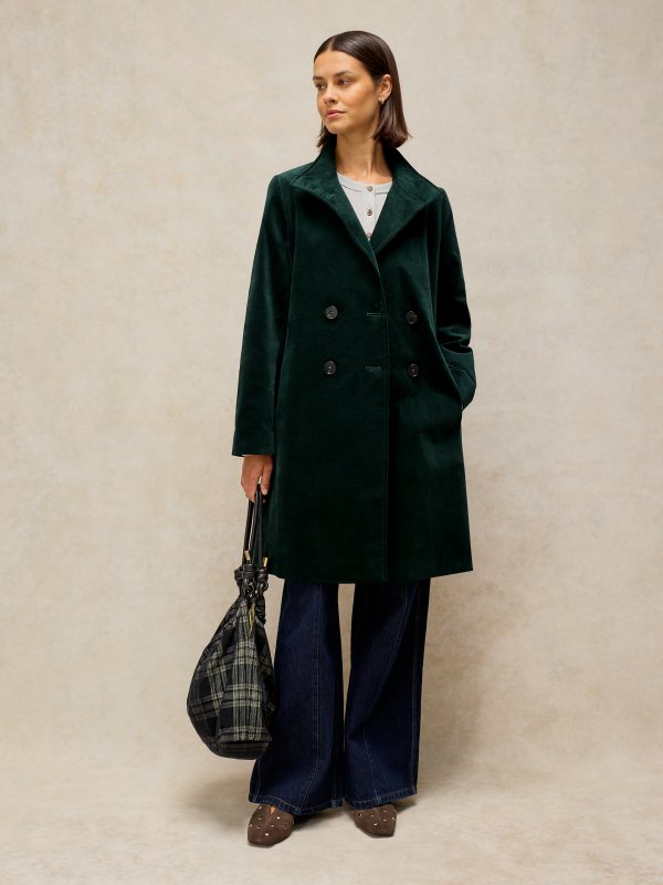 Kaia Velvet Coat Green