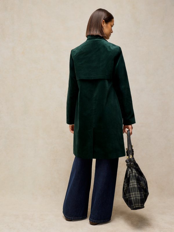 Kaia Velvet Coat Green