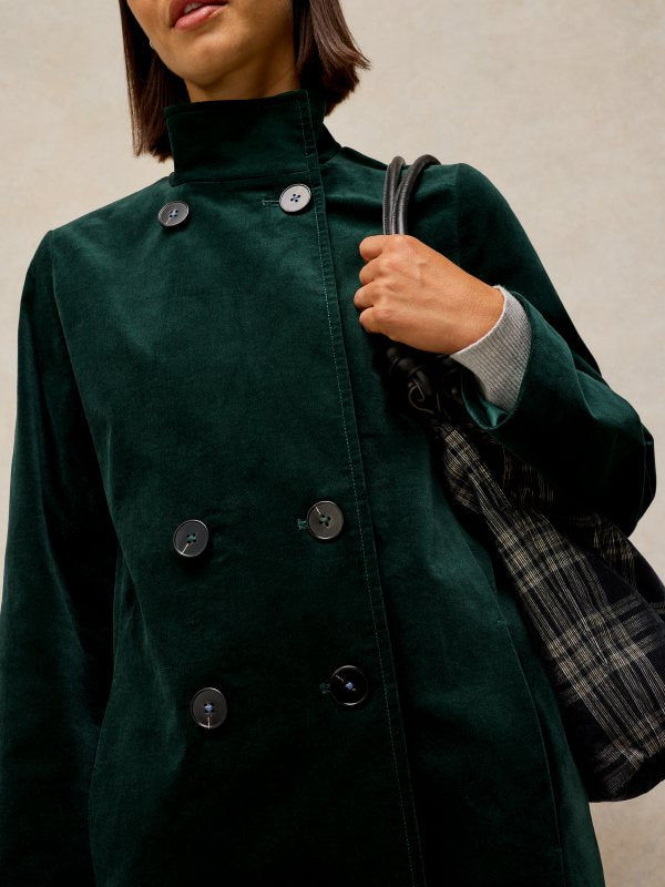 Kaia Velvet Coat Green