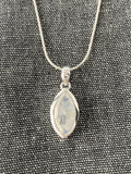 Moonstone Facetted Leaf Pendant