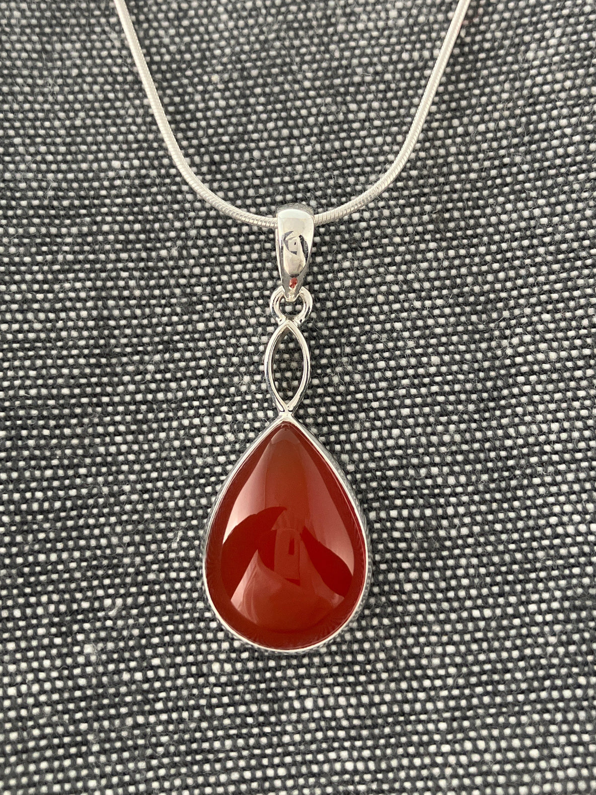 Carnelian Loop Top Pendant