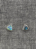 Paua Shell Triangle Studs