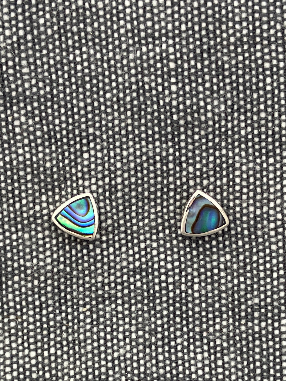 Paua Shell Triangle Studs