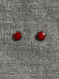 Red Round Studs