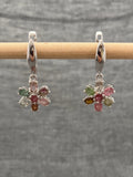 Tourmaline Flower Earrings