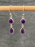 Amethyst Double Drop Earrings