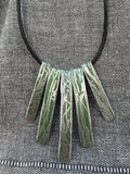 Rhythm Five Piece Green Necklace