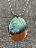 Oval coast Copper Tip Pendant