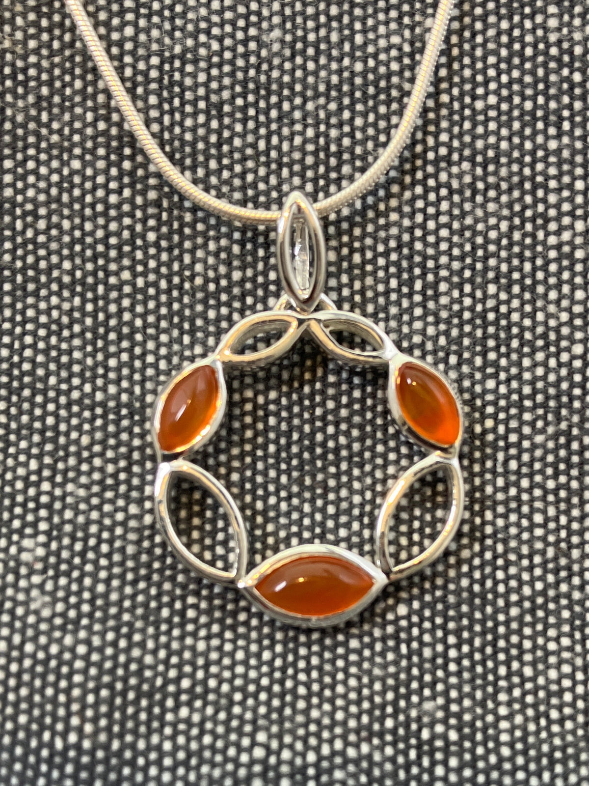 Carnelian Wreath Pendant