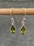 Peridot Cut Marquise Earrings