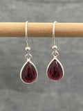 Garnet Peardrop Earring