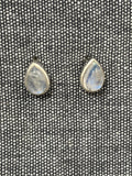 Moonstone Pear Studs