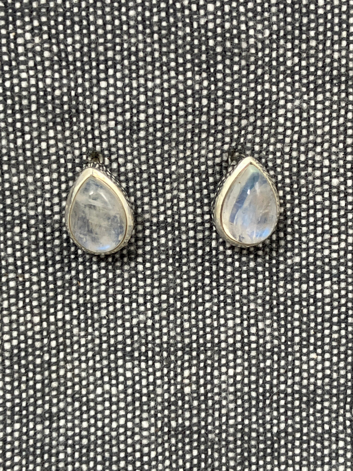 Moonstone Pear Studs