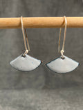Light Grey Fan Earrings