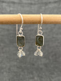 Labradorite Tasselled Earrings