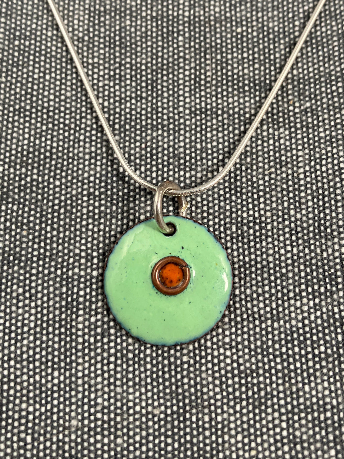 Light Green Disc Pendant