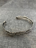 Line Of Feathers Cuff Bangle