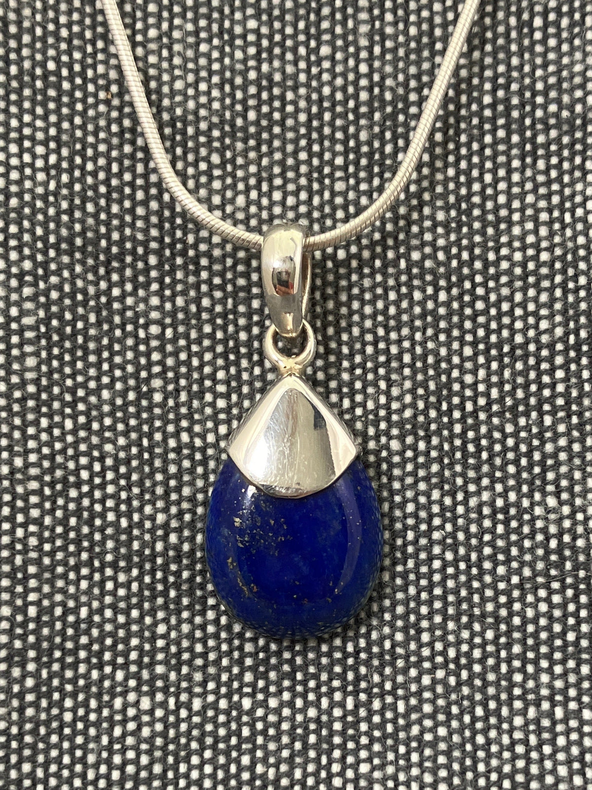 Lapis Capped Pendant