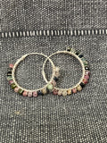 Tourmaline Stone Hoops