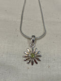 Peridot Daisy Pendant