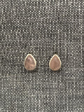 Rose Quartz Pear Studs