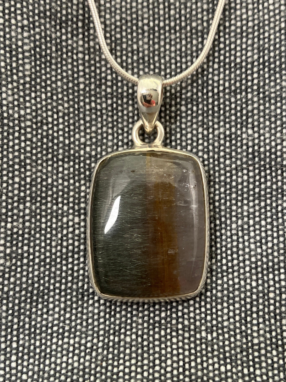 Cacoxenite Rectangle Pendant