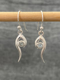 Blue Topaz Wisp Earrings